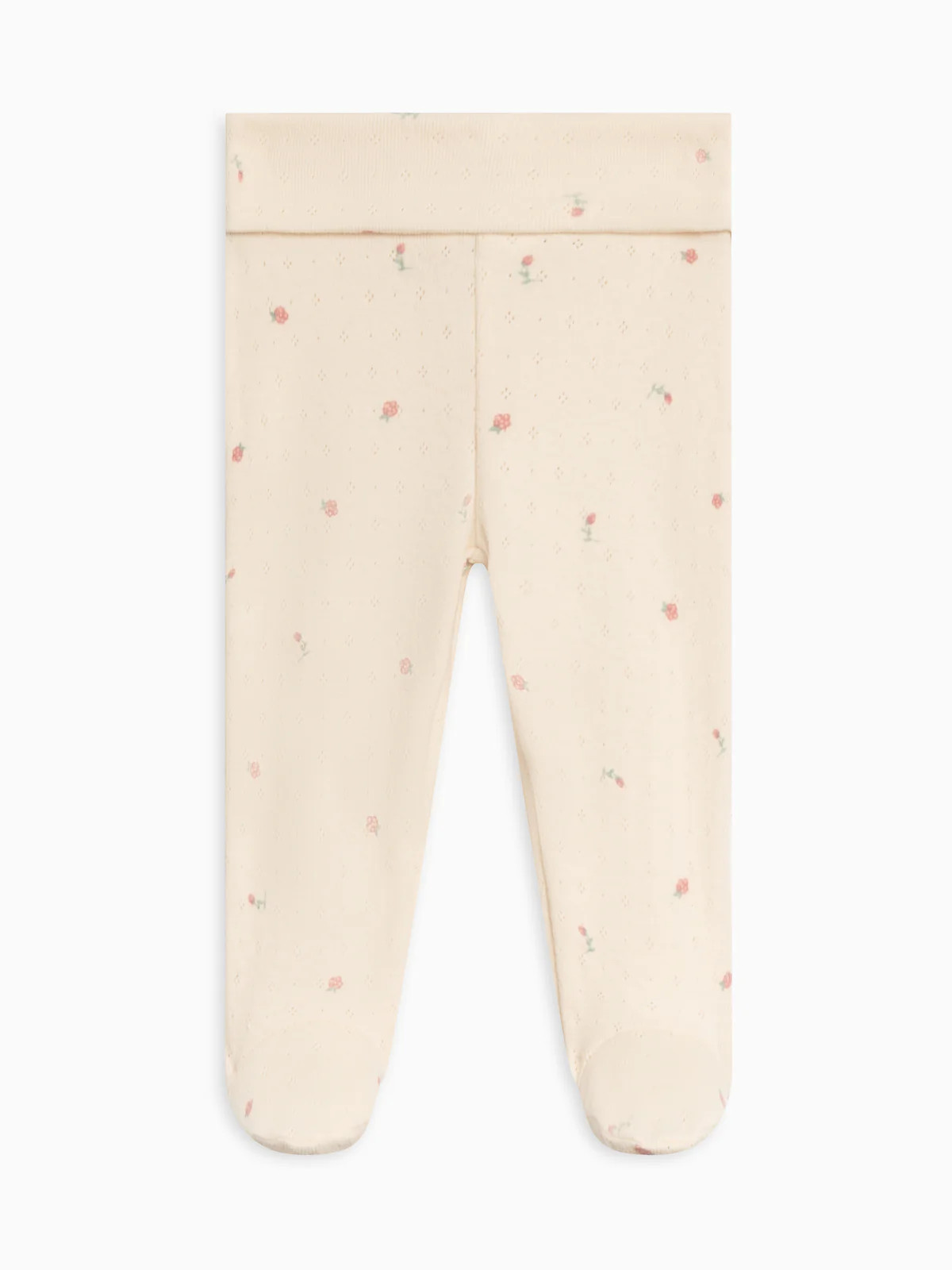Chloe Pointelle Footed Pants | Colored Organics