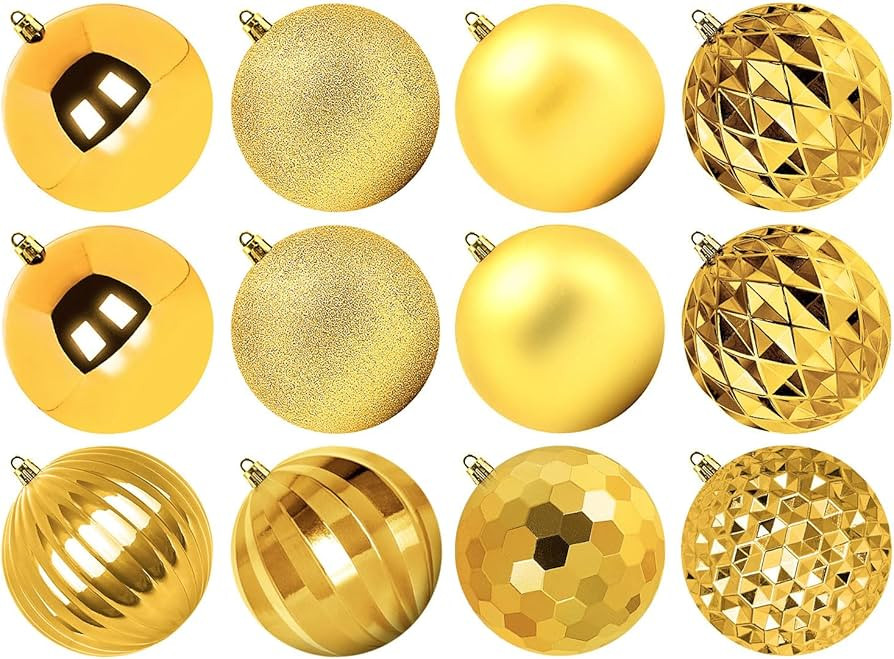 Benjia Extra Large Size Outdoor Christmas Ornaments, Oversized Huge Big Shatterproof Xmas Christm... | Amazon (US)