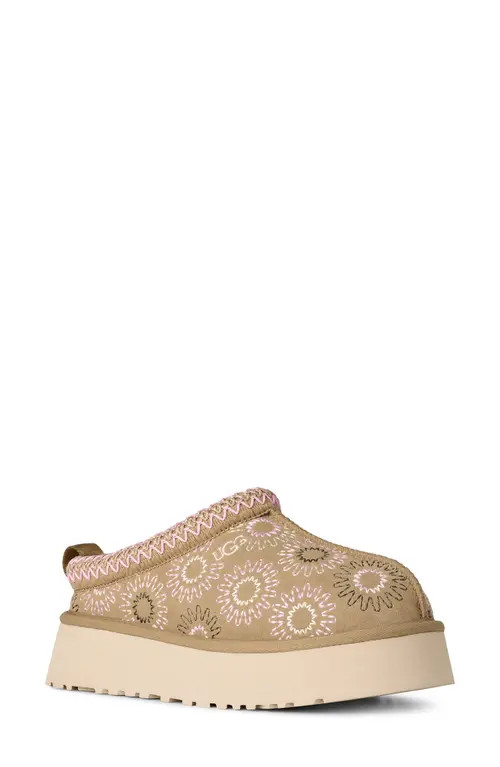 UGG(r) Tazz Sun Stitch Slipper in Mustard Seed at Nordstrom, Size 8 | Nordstrom