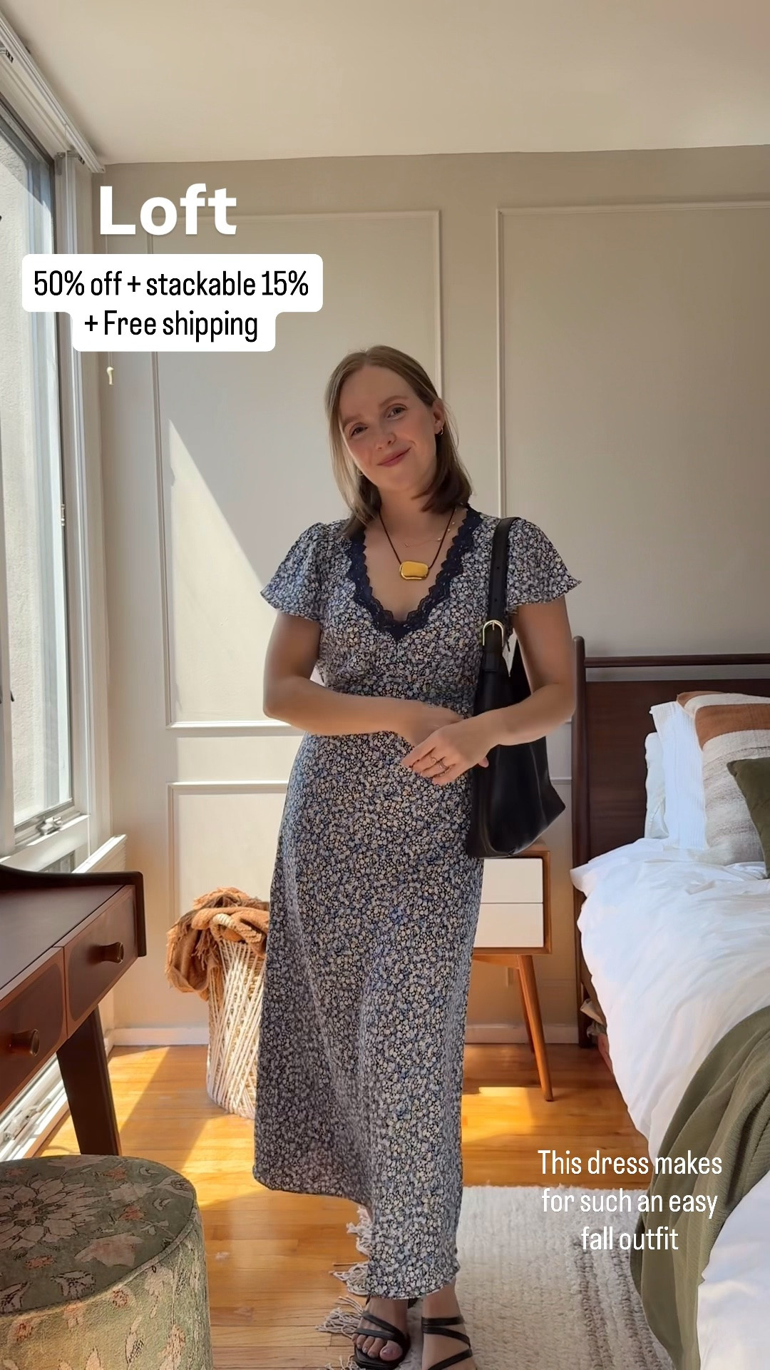 Loft Labor Day sale 50% off + 15% off + Free shipping 
Wearing 0 reg 

Fall dress, fall maxi dress

#LTKSaleAlert #LTKPetite #LTKWorkwear
