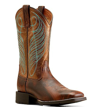 Ariat Women's Round Up Leather Square Toe Western Mid Boots - 7 | Dillard's
