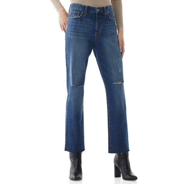 Scoop Women's Cropped Straight Jeans | Walmart (US)