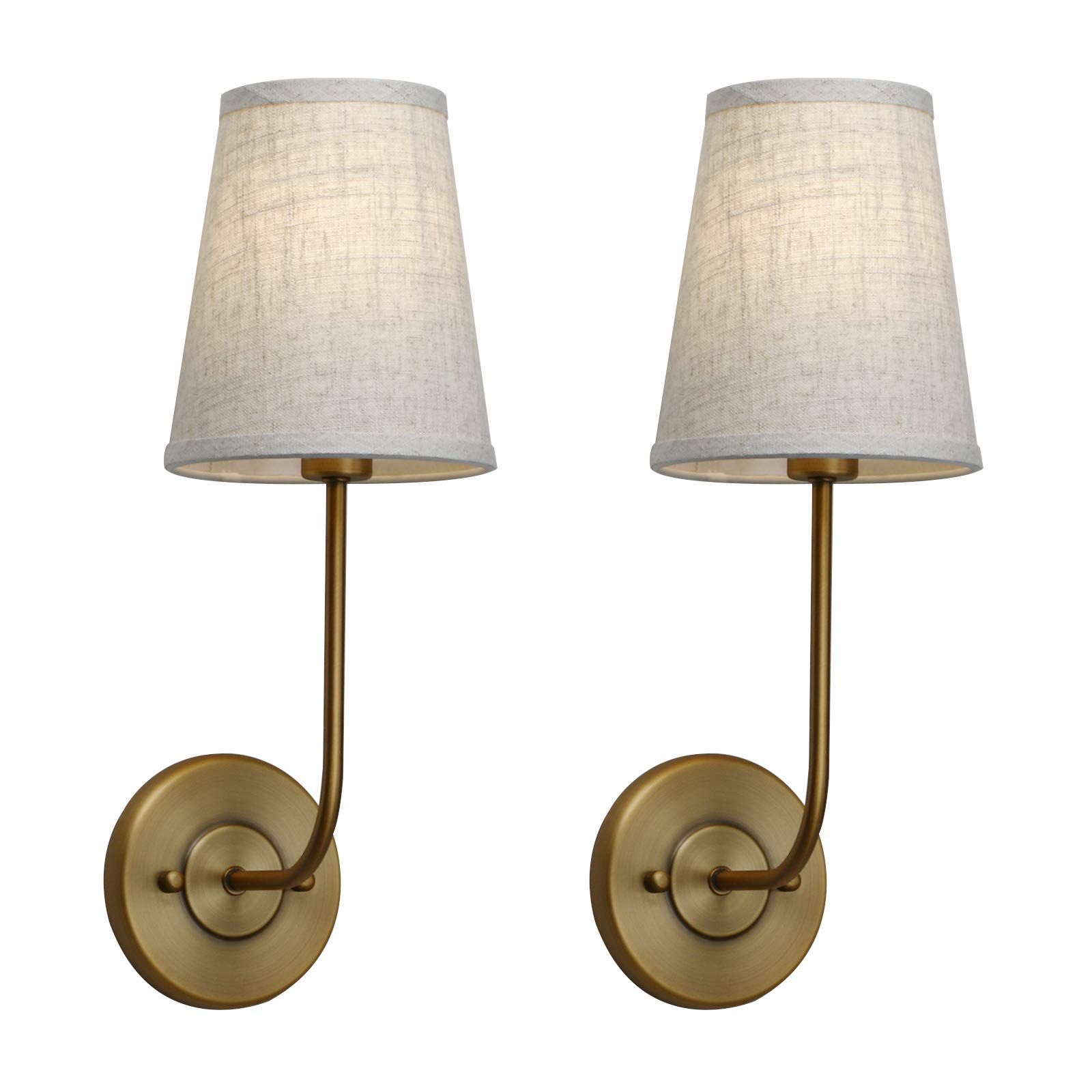 Wall Sconces With Linen Fabric Shades | Amazon (US)