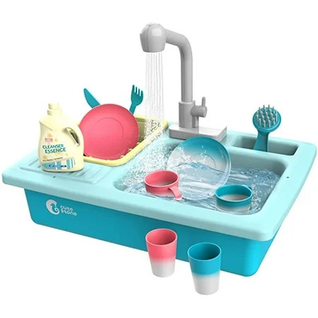 CUTE STONE Color Changing Kitchen Sink Toys Children Heat Sensitive Electric Dishwasher Playing Toy  | Walmart (US)