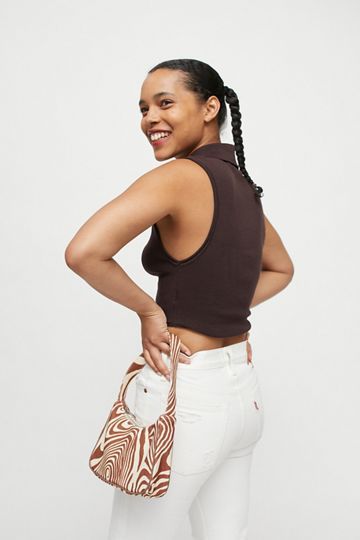 UO Jamie Printed Baguette Bag | Urban Outfitters (US and RoW)