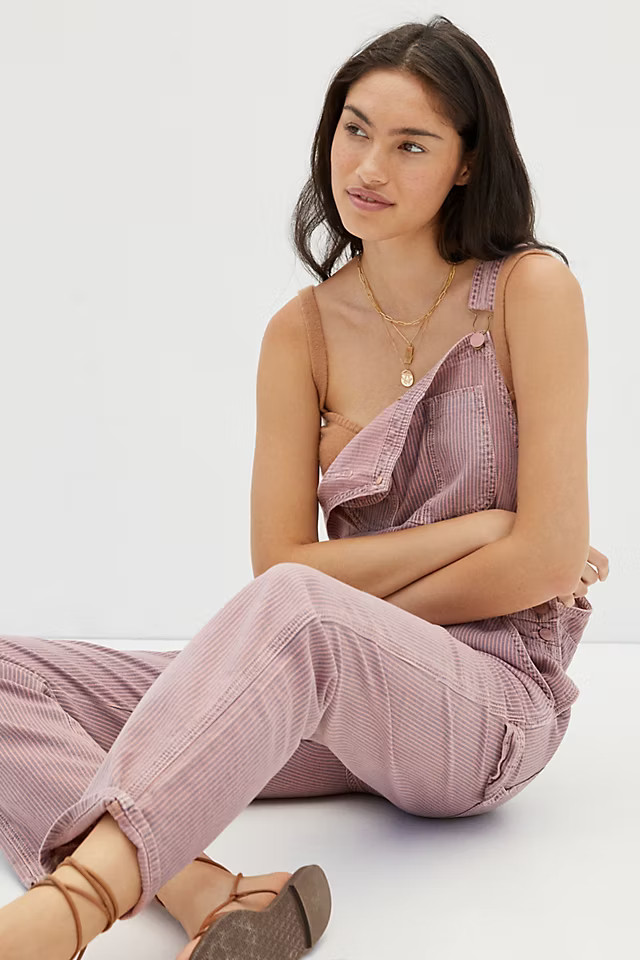 MOTHER The Scrapper Denim Overalls | Anthropologie (US)