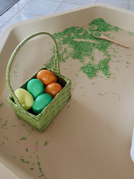 Easter egg sensory play, toddler activity, toddler playtime ideas 

#LTKkids #LTKfamily #LTKSeasonal