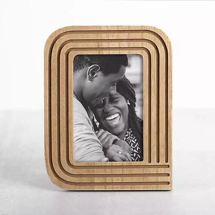 Rounded Corner Carved Wood Picture Frame, 4x6 | Kirkland's Home