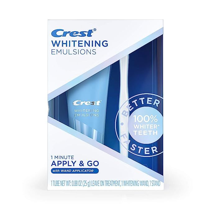 Crest Whitening Emulsions Leave-on Teeth Whitening Kit with Applicator, 0.88 Oz (25 G) | Amazon (US)