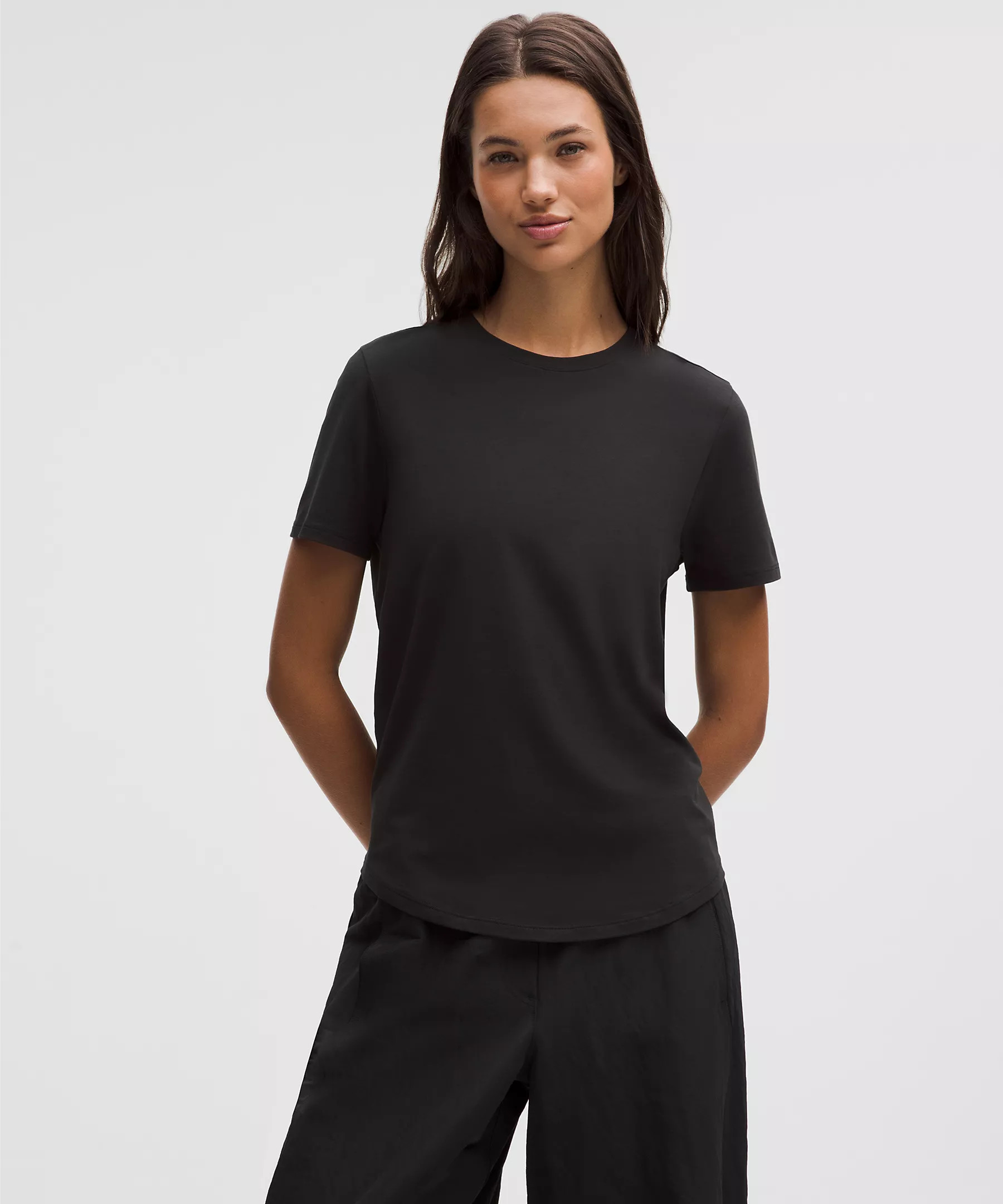 Love Curved-Hem Crewneck T-Shirt | Women's Short Sleeve Shirts & Tee's | lululemon | Lululemon (US)