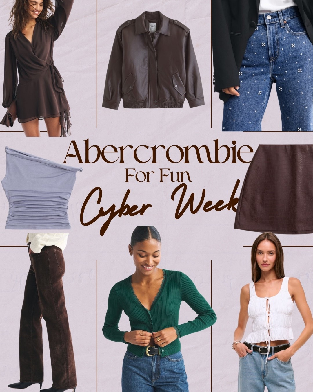 Abercrombie fun + going-out Cyber Week looks! 🍂✨
These pieces are perfect for date nights, girls’ nights, holiday events, and everything in between. Chic jackets, flattering tops, the best denim, and easy outfits you’ll wear again and again.

Linked all my favorites for the sale!

Abercrombie dresses, Abercrombie going out outfits, Abercrombie leather jacket, Abercrombie skirts, Abercrombie jeans, Abercrombie sweater tops, Cute fall outfit ideas, Abercrombie Cyber Week deals, Stylish casual outfits women, Abercrombie cardigans, Weekend outfit ideas women, Trendy Abercrombie styles, Abercrombie night-out looks, Cute tops from Abercrombie, Fall fashion Abercrombie

#LTKFindsUnder50 #LTKCyberWeek #LTKMidsize
