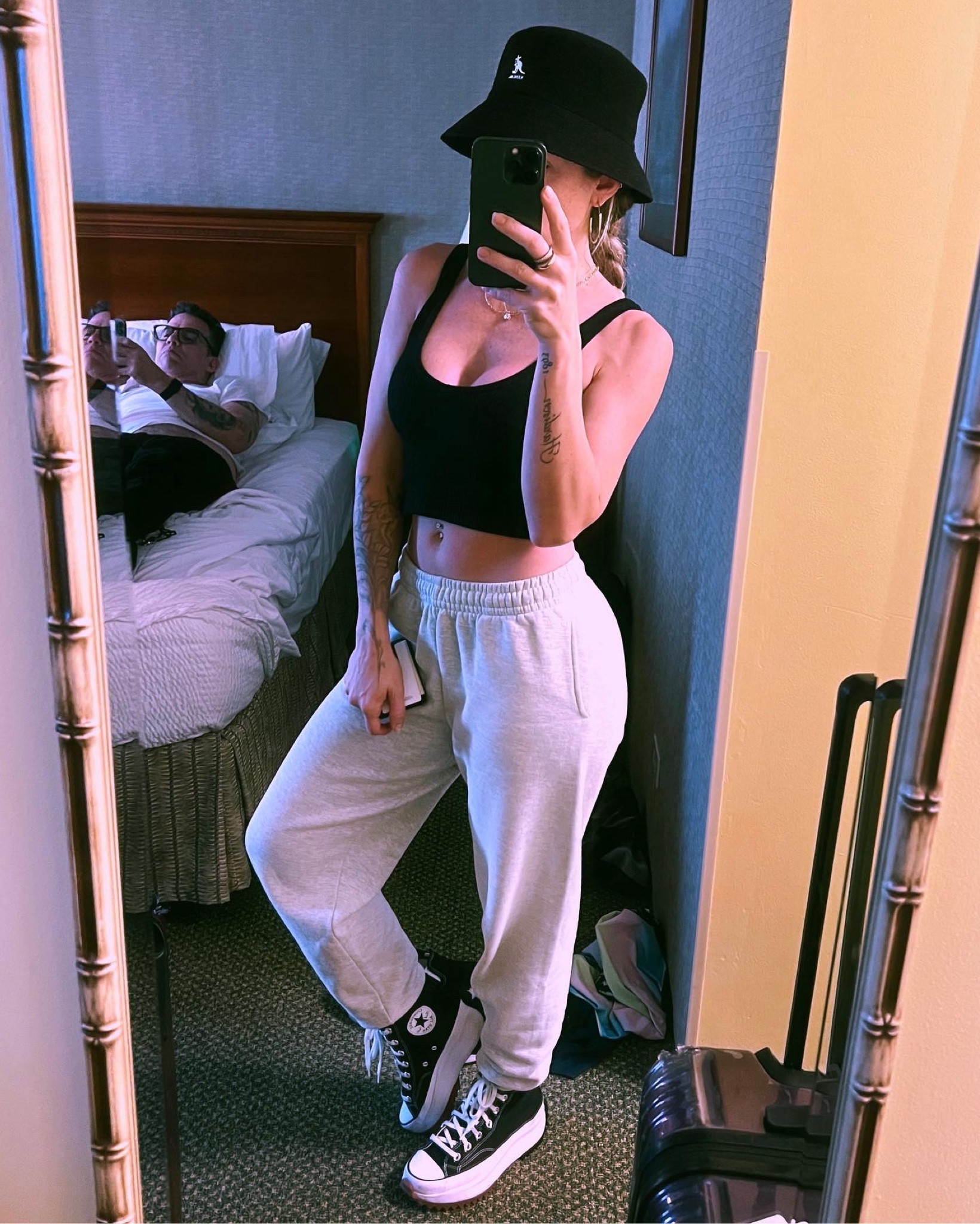 my go-to sneakers!! i probably wear them too much ha! i’m gonna buy a second pair bc i really do love them, they go with everything and they actually have arch support!

bucket hat by Kangol. 90’s forever🖤

#LTKU #LTKTravel #LTKActive