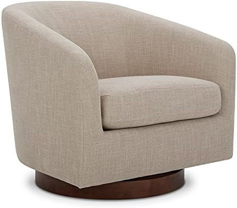 CHITA Swivel Accent Chair, Fully Assembled Fabric Barrel Armchair with FSC Certified Upholstered ... | Amazon (US)