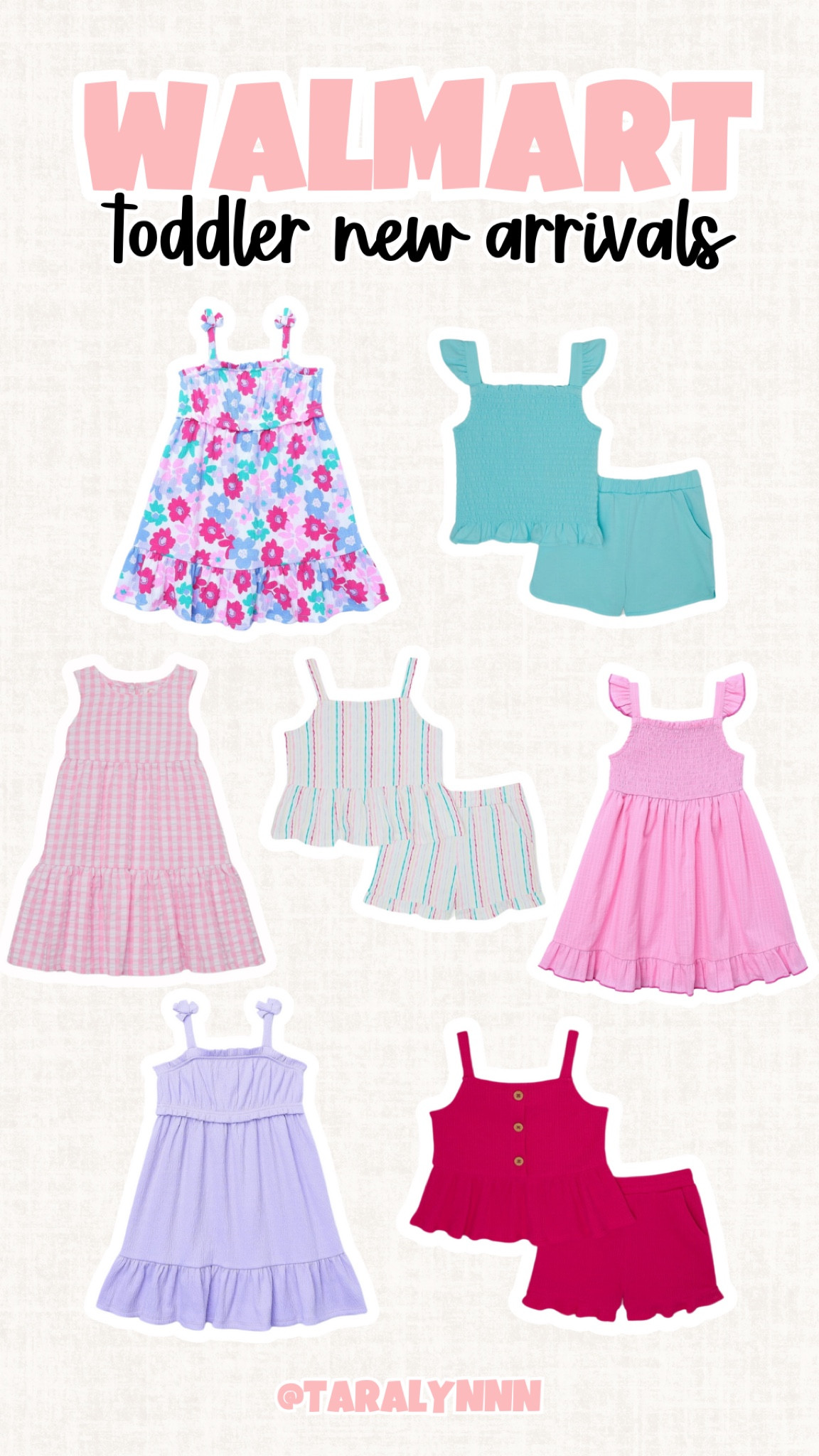 Walmart Toddler Girl New Arrivals 🌸 everything under $10! 

#walmart #toddlergirl #girls #springdress #summerdress #dresses #dress #pink #toddler 

#LTKfindsunder50 #LTKfamily #LTKkids