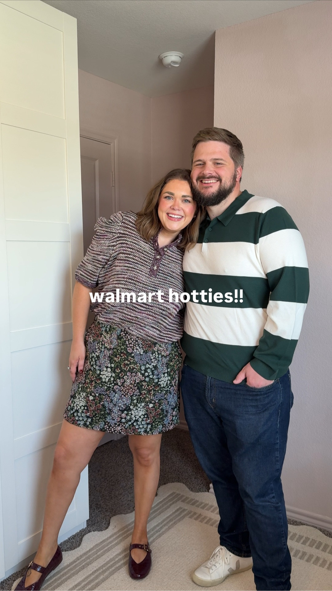 His and hers fall Walmart finds. I’m wearing large in dress, xl in sweater but could size down, and 14 in skirt that fits perfectly. Jackson is wearing 2x in his shirts!

#LTKxWalmart #LTKSaleAlert #LTKgrwm