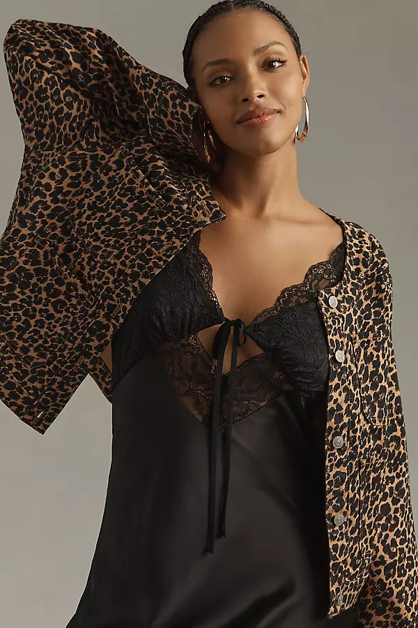 The Cora Patch Pocket Jacket by Maeve: Leopard Edition | Anthropologie (US)