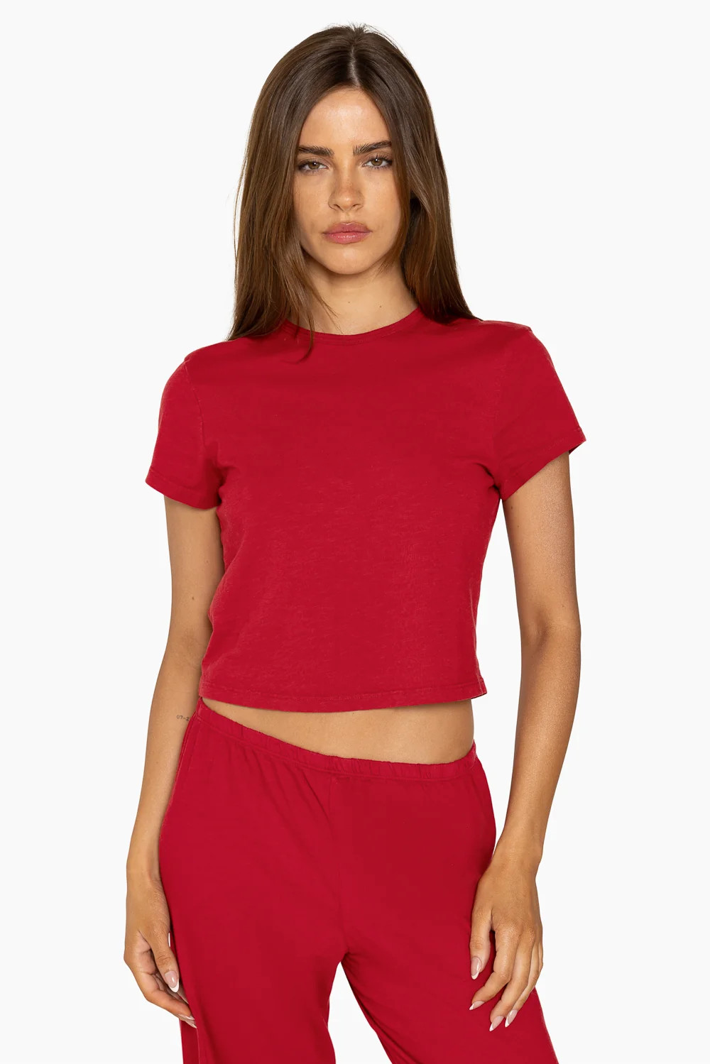 CLASSIC COTTON DAILY LINNY TEE - LUCKY RED | SET Active