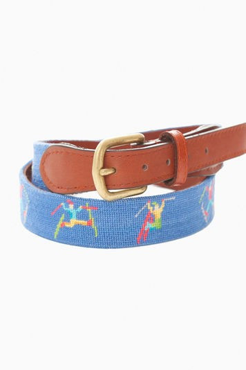 Ski Tricks Needlepoint Belt | Tuckernuck (US)