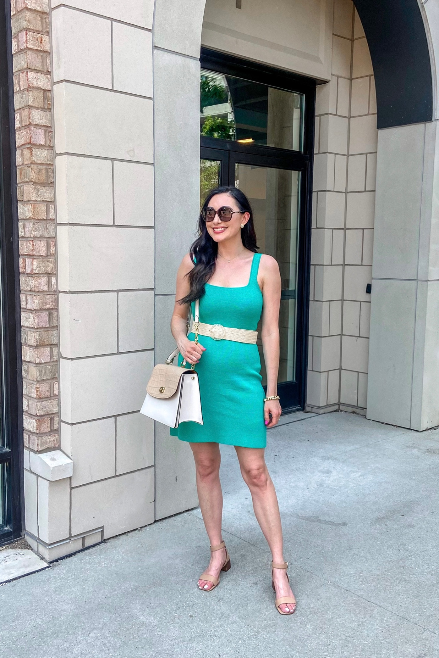 What I wore to a wine event this past weekend💚🍷

Green mini sweater dress size xs, TTS (49% off)
Tan ankle strap sandals size 7, fit slightly big 

Mini dress 
Green dress
Summer dress
Vacation dress 

#LTKsalealert #LTKunder100 #LTKSeasonal