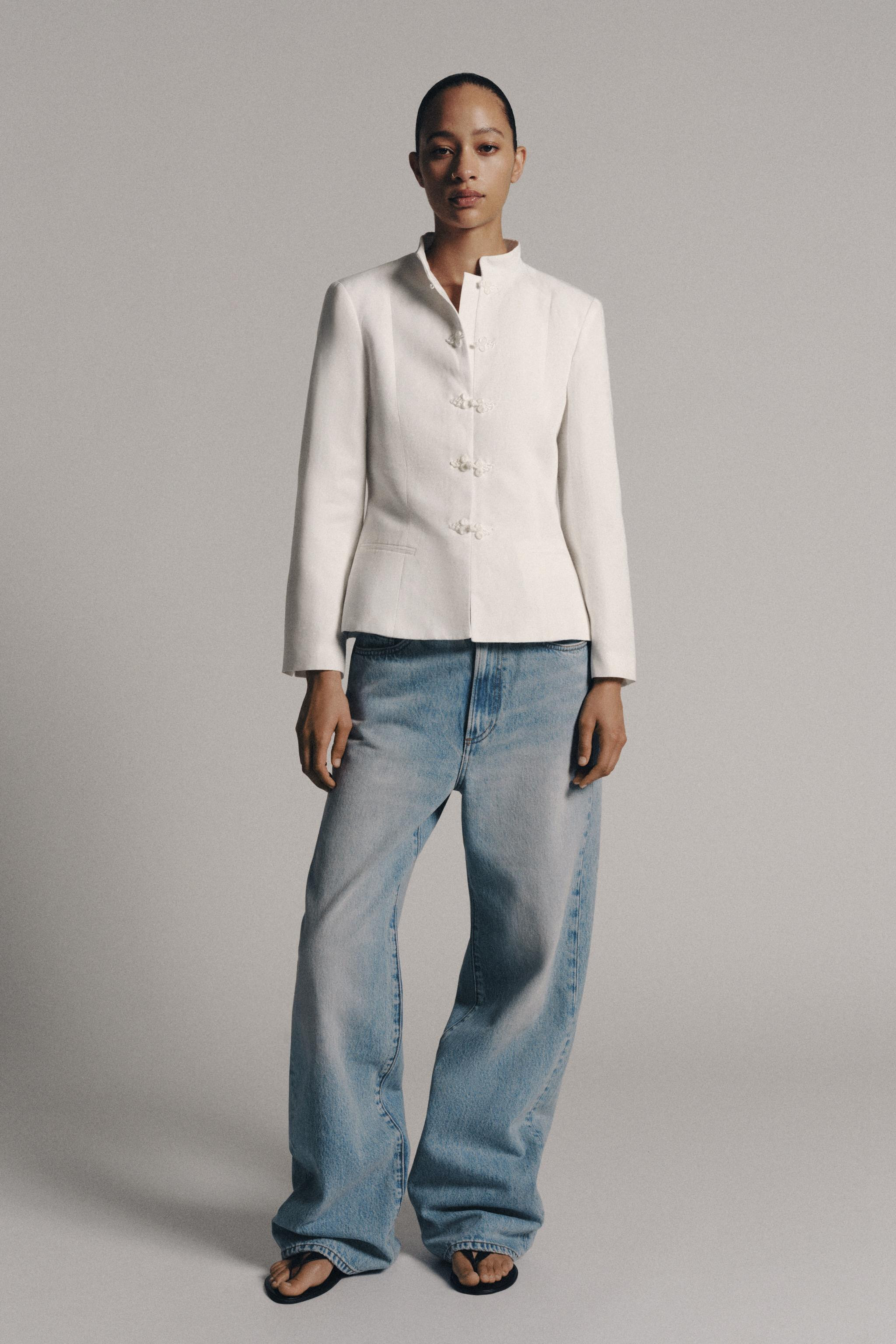 ZW COLLECTION PEPLUM BLAZER WITH FROG FASTENING | Zara UK