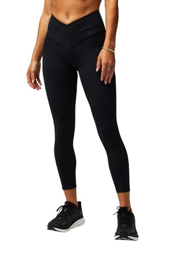 Fabletics Women's Oasis PureLuxe HW Crossover 7/8 Legging, Light Compression, Buttery Soft, 4X, Black Crossover | Amazon (US)