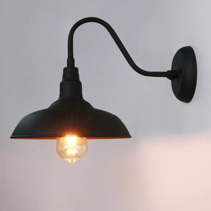 Marilag Black 15'' H Outdoor Barn Light | Wayfair North America