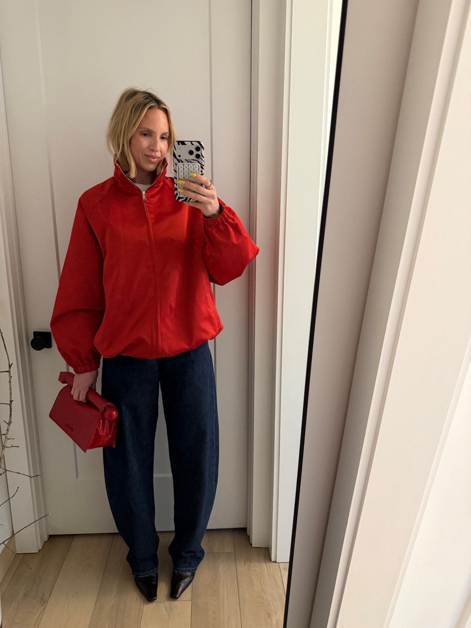 Wearing a small in the jacket. Size down in the jeans 

#LTKootd #LTKdayinmylife #LTKgrwm