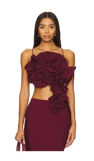 Hera Top in Oxblood Red | Revolve Clothing (Global)
