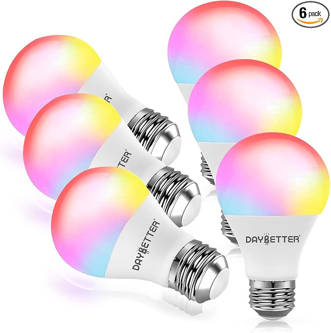 DAYBETTER Smart Light Bulbs, RGBCW Wi-Fi Color Changing Led Bulbs Compatible with Alexa & Google ... | Amazon (US)