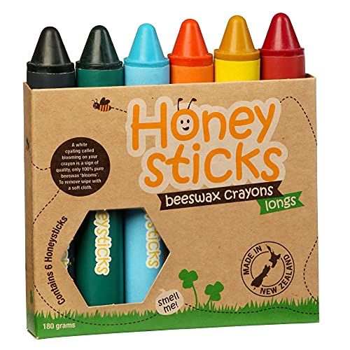 Honeysticks 100% Pure Beeswax Crayons - Jumbo Size Crayons for Toddlers and Kids - Easy to Hold and  | Amazon (US)