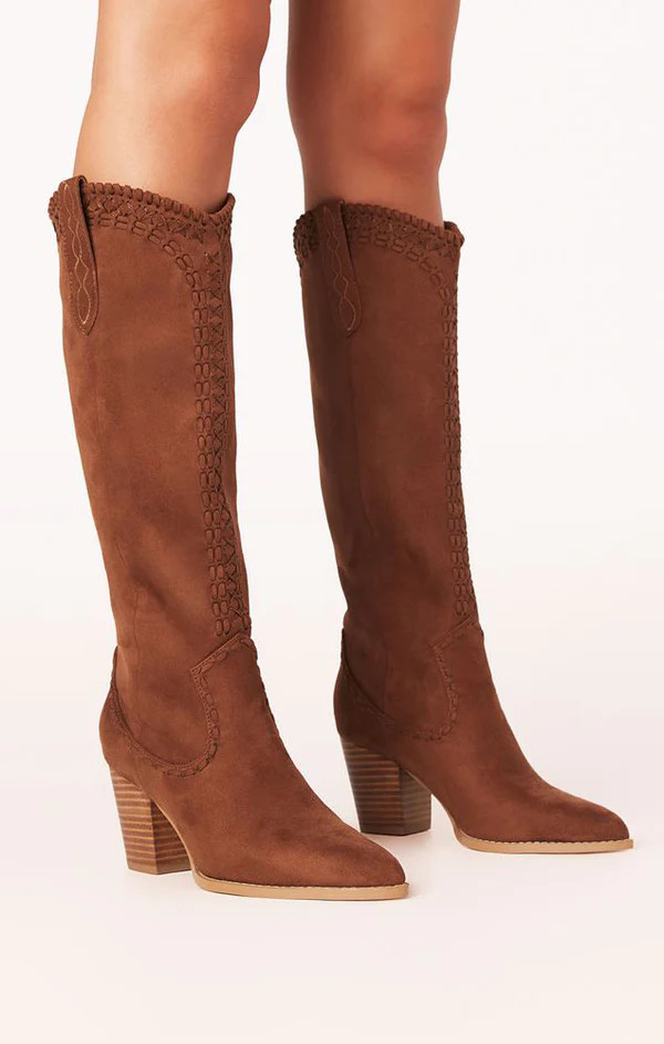 Billini Finley Cowboy Boot ~ Mahogany Suede | Show Me Your Mumu