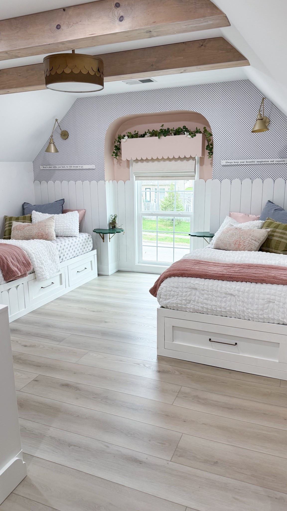 Week 1 in the girls’ shared room and it’s already looking so cute! The comforters on their beds are too good! TBD on the pillow combo but I’ll link what I can!

Next week — WALLPAPER!



#LTKmomlife #LTKKids #LTKHome