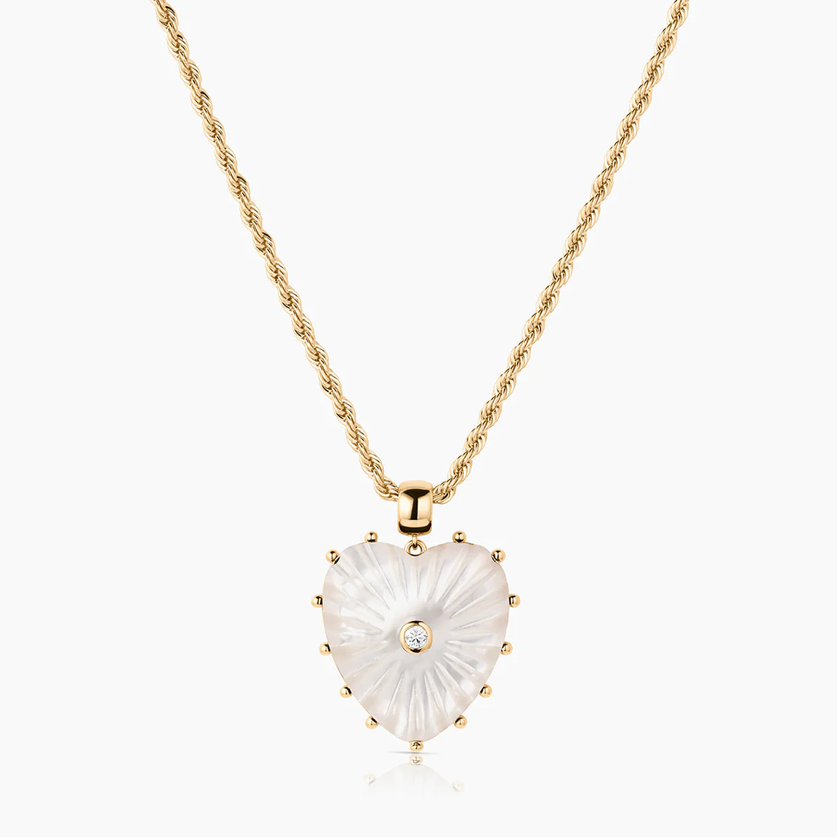 Malene Mother Of Pearl Rope Necklace | THATCH