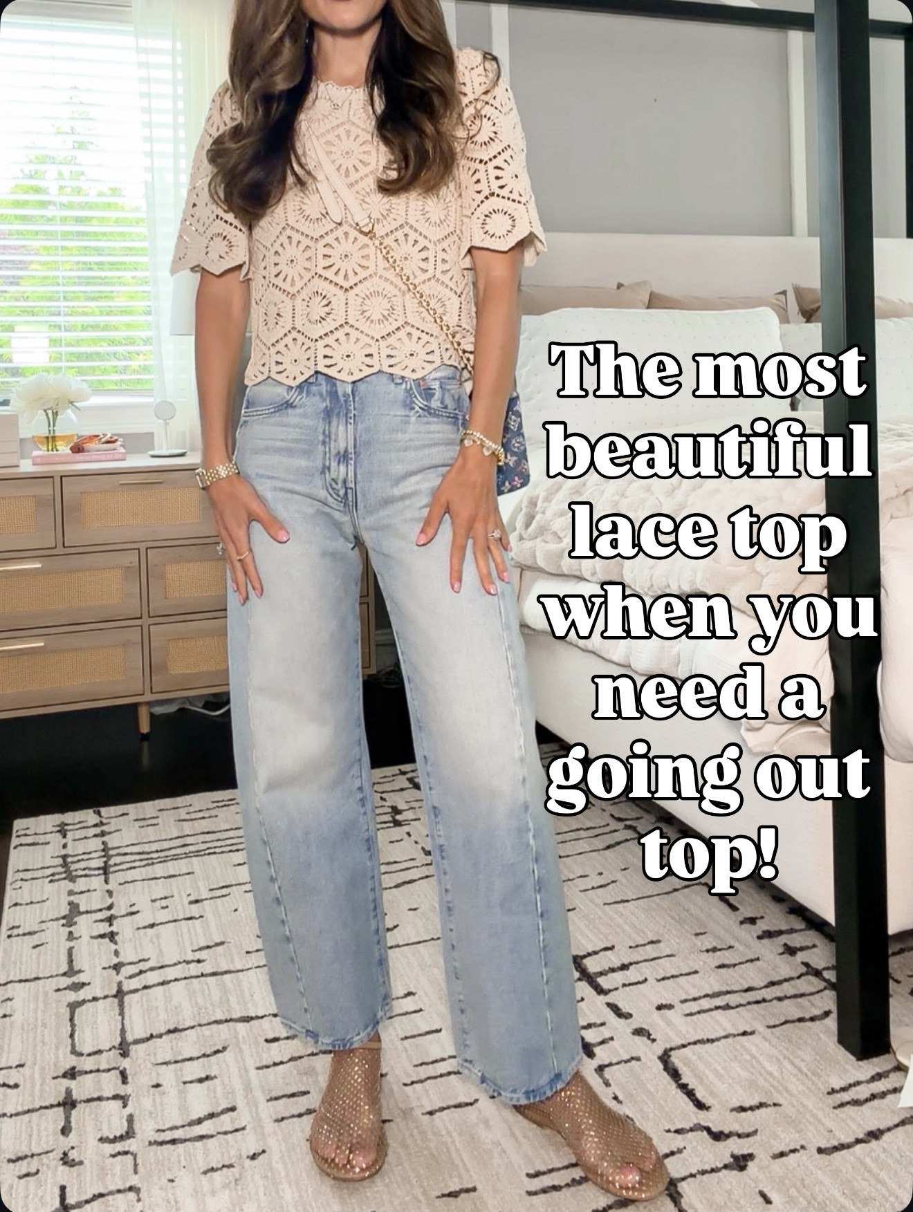 Need a pretty “going out” top? This lace one is SO good 🤍🔗⬇️ wearing size xs and 24 jeans

#LTKgrwm #LTKmomlife #LTKOver40