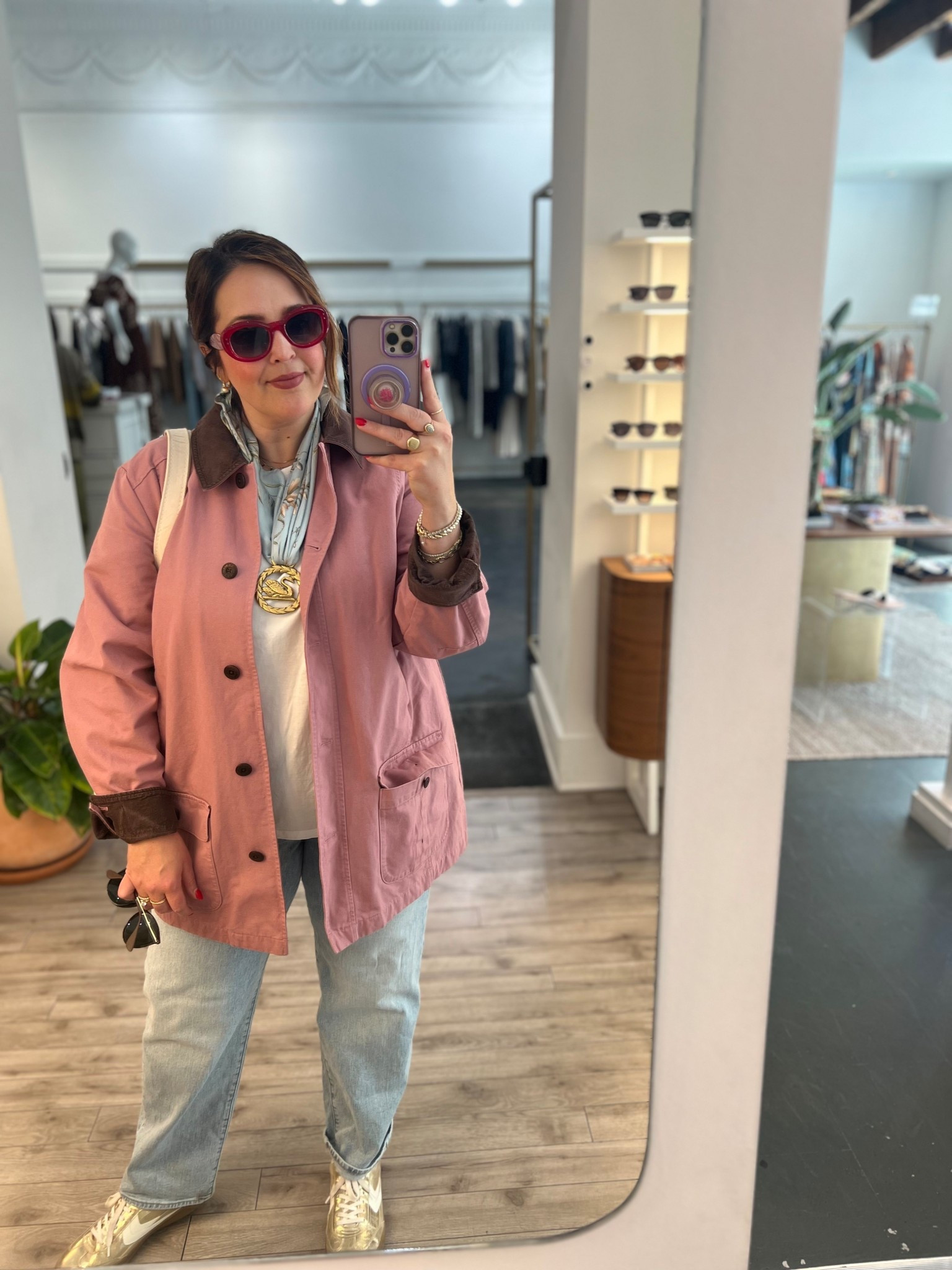 My pink barn coat! Love this coat! Runs TTS! 

#LTKMidsize #LTKSeasonal #LTKootd
