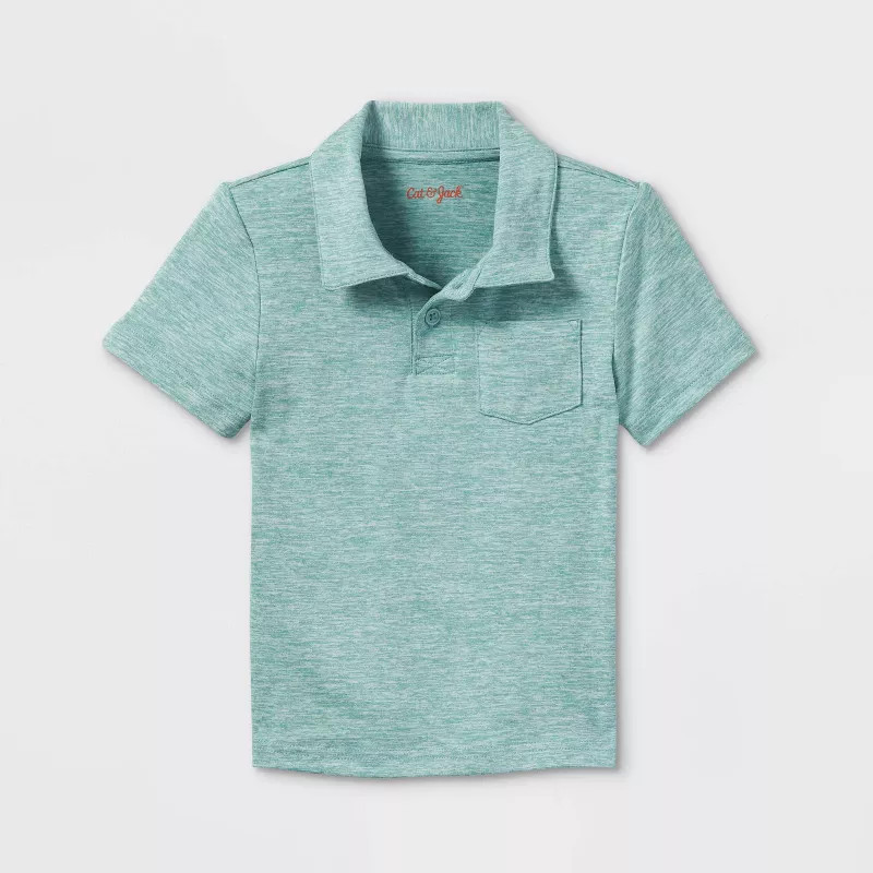 Toddler Boys' Knit Short Sleeve Polo Shirt - Cat & Jack™ | Target