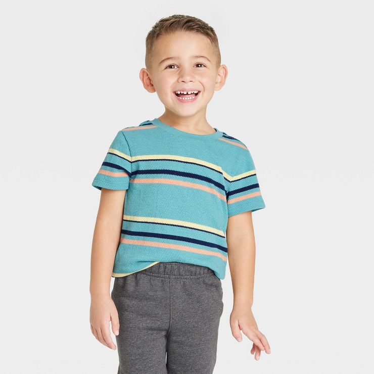 Toddler Boys' Short Sleeve Striped T-Shirt - Cat & Jack™ | Target