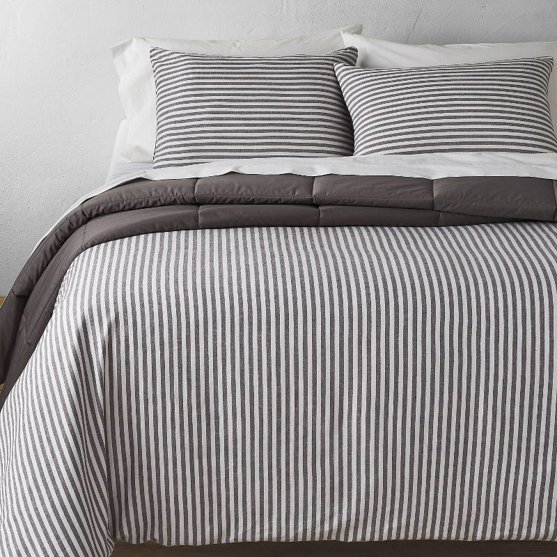 Heavyweight Linen Blend Stripe Comforter & Sham Set - Casaluna™ | Target