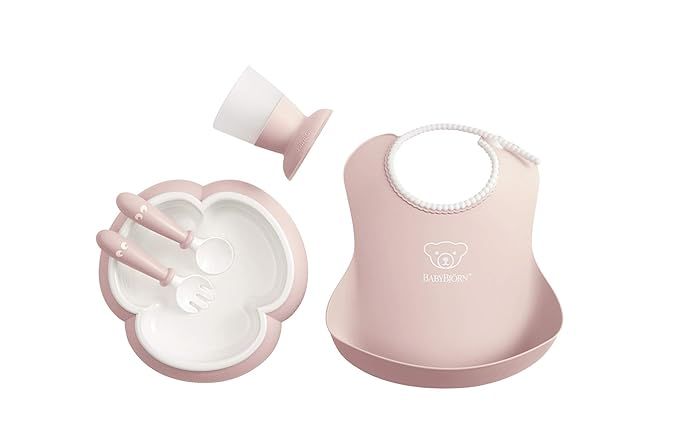 BABYBJORN Baby Dinner Set, Powder Pink | Amazon (US)