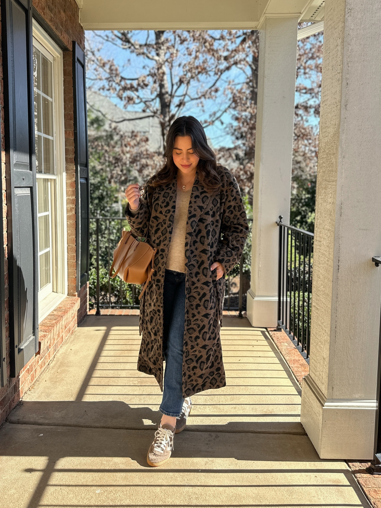 Bump friendly winter outfit! Obsessed with this leopard print coat (wearing size XS), and these are the comfiest maternity jeans and sneakers

#LTKShoeCrush #LTKBump #LTKFindsUnder100