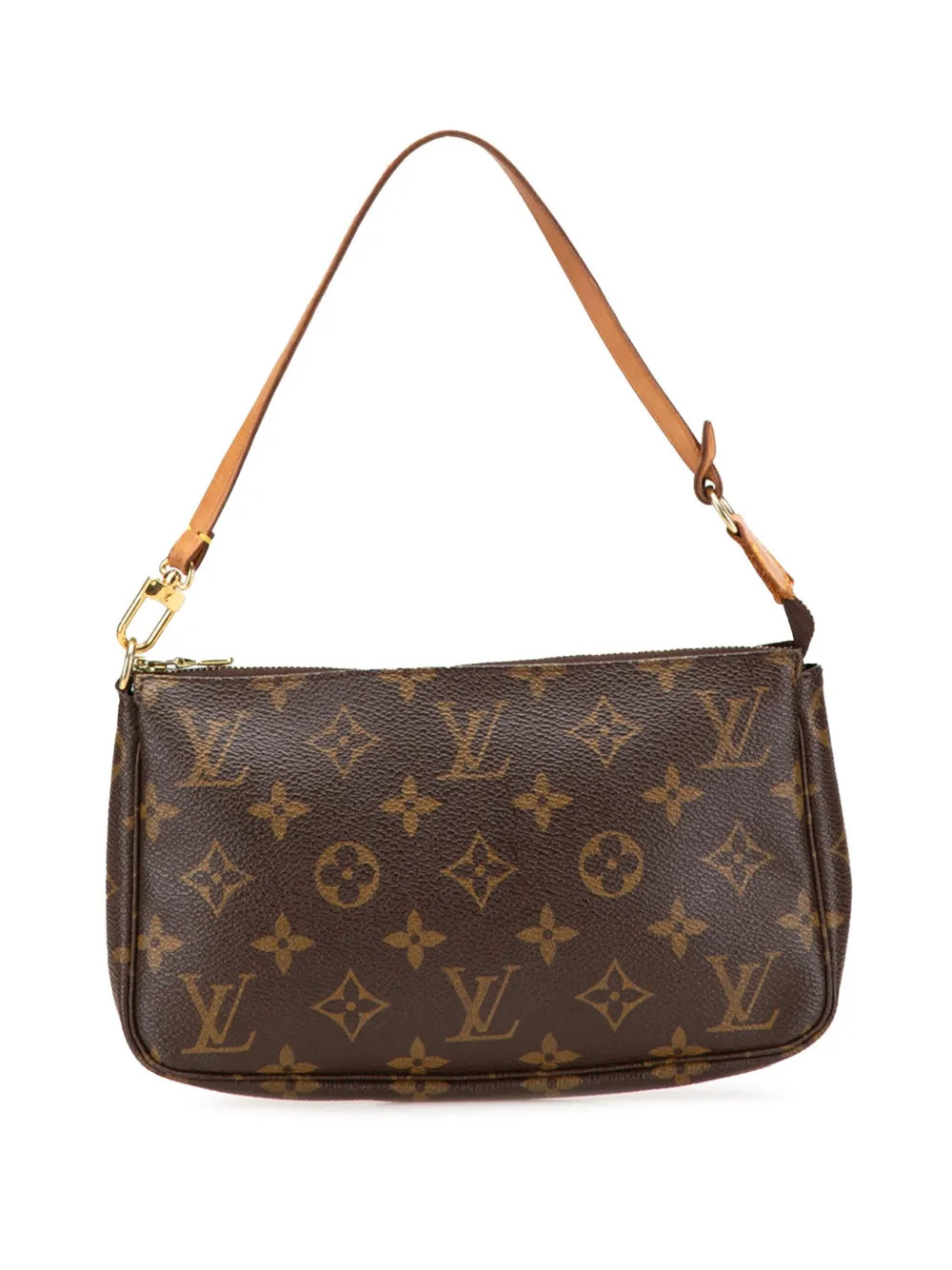 Louis Vuitton Pre-Owned 2002 Monogram Pochette Accessoires Shoulder Bag | Brown | FARFETCH | Farfetch Global