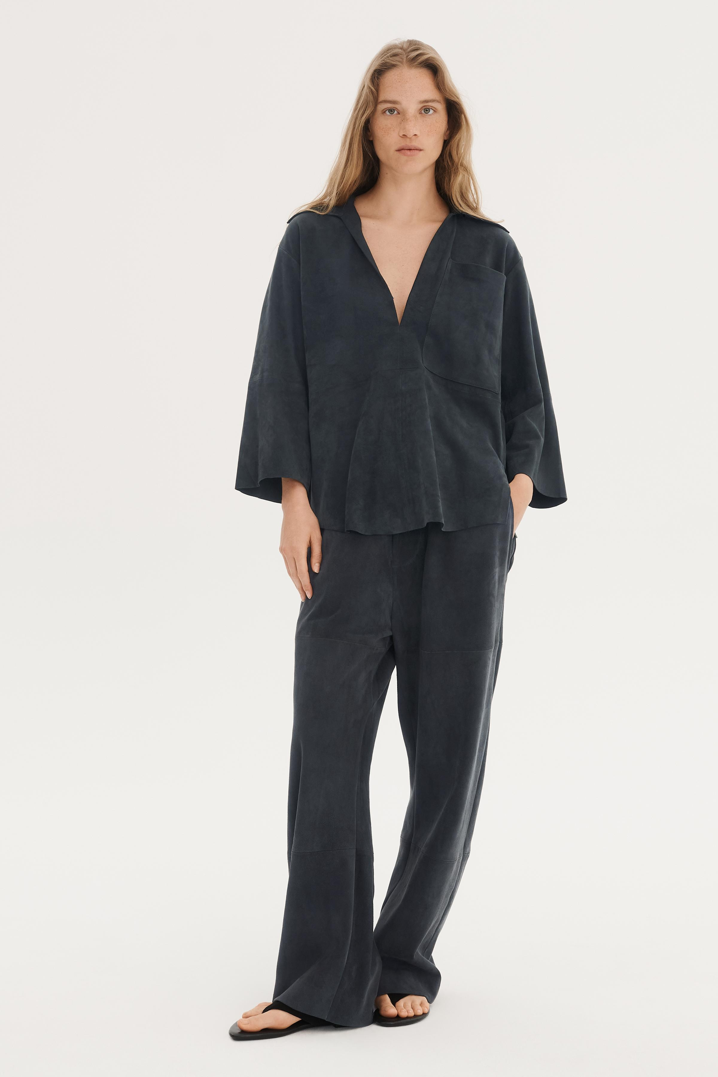 LIMITED EDITION SUEDE LEATHER TROUSERS | Zara UK