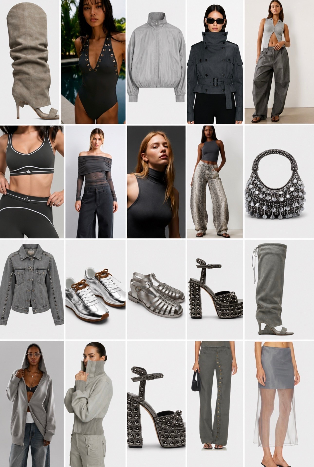 50 shades of grey and every single one is a YES. 🩶✨

The cool-girl pieces currently sitting in my cart: silver accents, textured layers, statement shoes, and elevated basics that make getting dressed way too easy.

Everything linked in my LTK. 🤍

#LTKgrwm #LTKootd #LTKMidsize