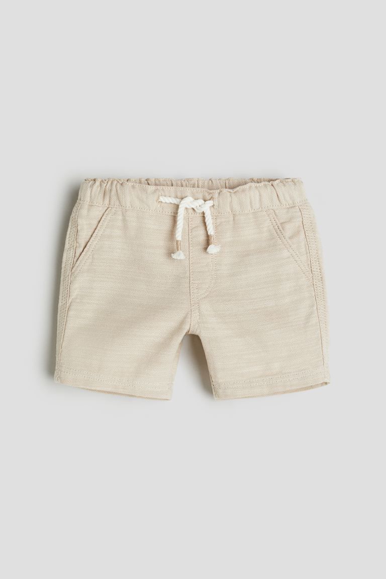 Cotton Shorts - Light beige - Kids | H&M US | H&M (US + CA)
