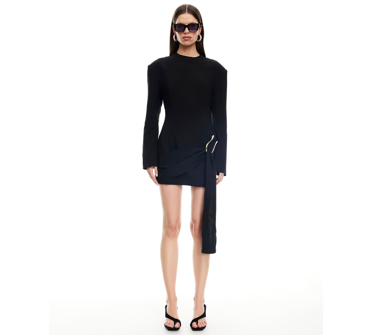 Lioness Women's Martini Long-Sleeve Mini Dress - Onyx | Macy's