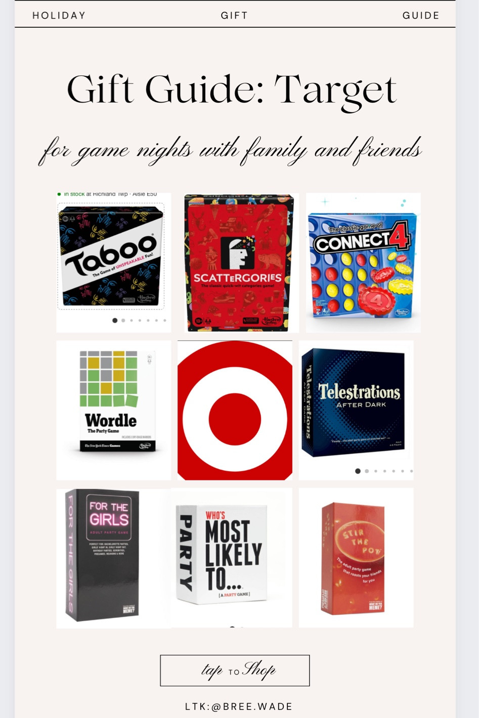 Holiday Gift Guide: for game nights with family and friends✨ 

Telestrations after dark is my top fav game with friends

#LTKhome #LTKsalealert #LTKGiftGuide