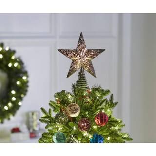 Home Accents Holiday 8.5 in. Silver Mercury Star Tree Topper-21IN49057 - The Home Depot | The Home Depot