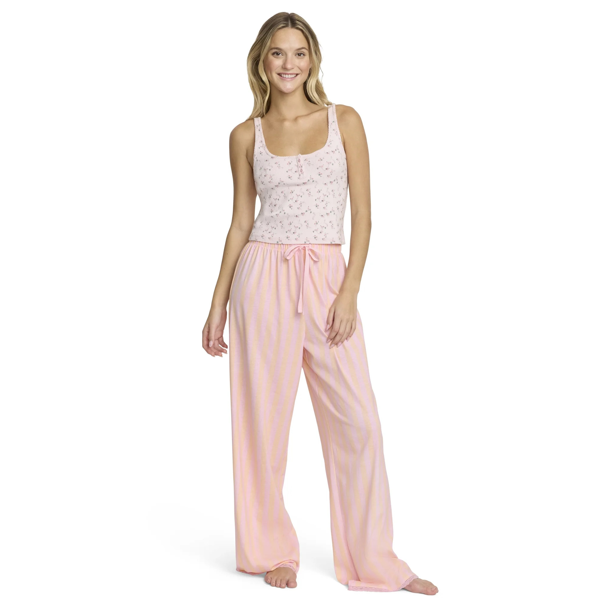Mills by Millie Bobby Brown Women's Printed Sleep Pant w/ Lace Trim, Sizes XS-XXXL | Walmart (US)