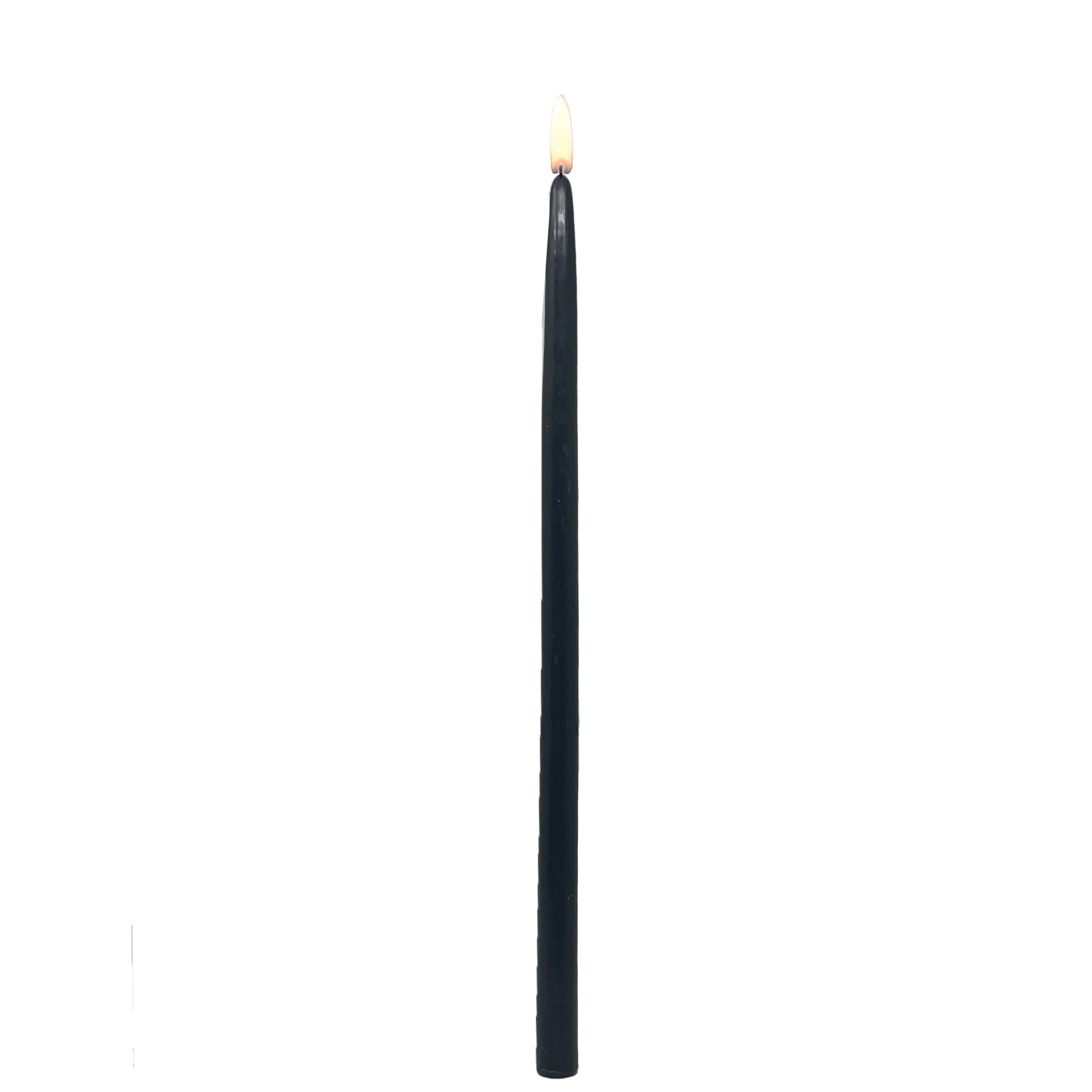 Mainstays Paraffin Wax 16" Taper Candle, Unscented, Black | Walmart (US)