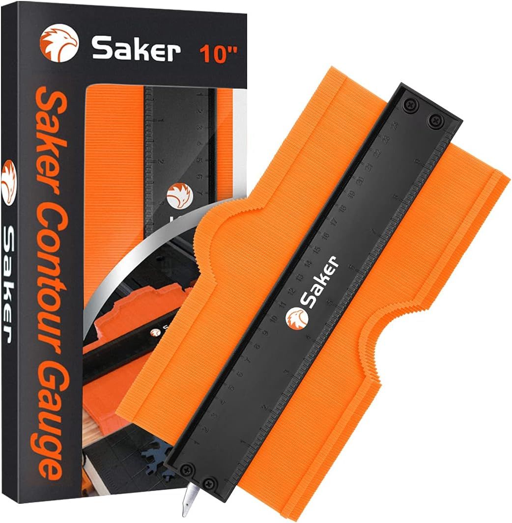 Saker Contour Gauge (10 Inch Lock) Profile Tool- Adjustable Lock-Precisely Copy Irregular Shape D... | Amazon (US)
